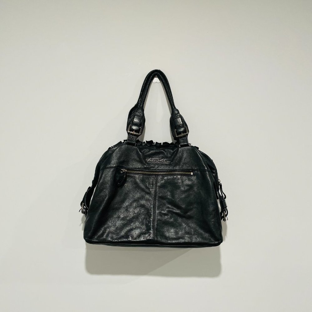Kenneth Cole Black Bag with Floral Patterns - Picture 8 of 16